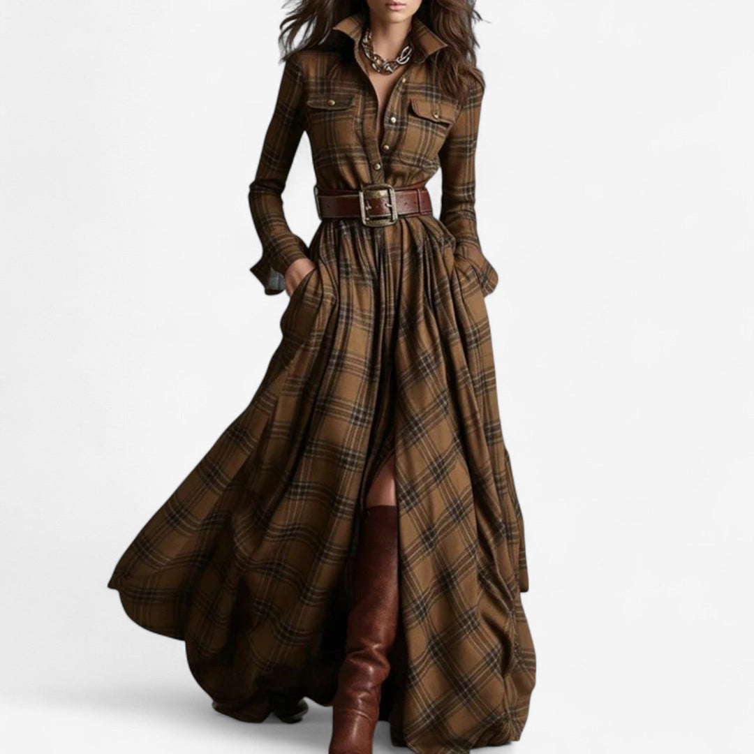 Barboteau™ Timeless Check Maxi Dress
